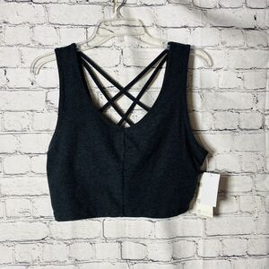Zella Women’s Black activewear Size L Bralette top.